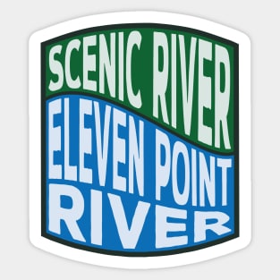 Eleven Point River Scenic River wave Sticker